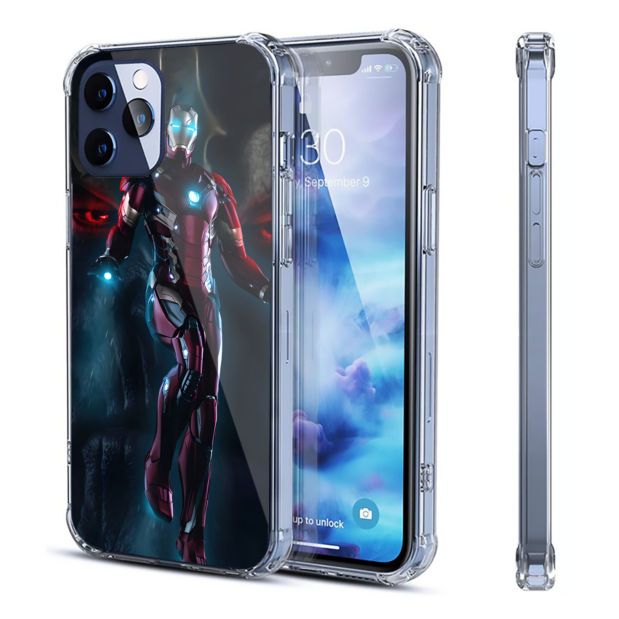 （画像用） アベンジャーズ The Avengers 【iPhone 12シリーズ対応】透明スマホケース（クリアソフトケース）